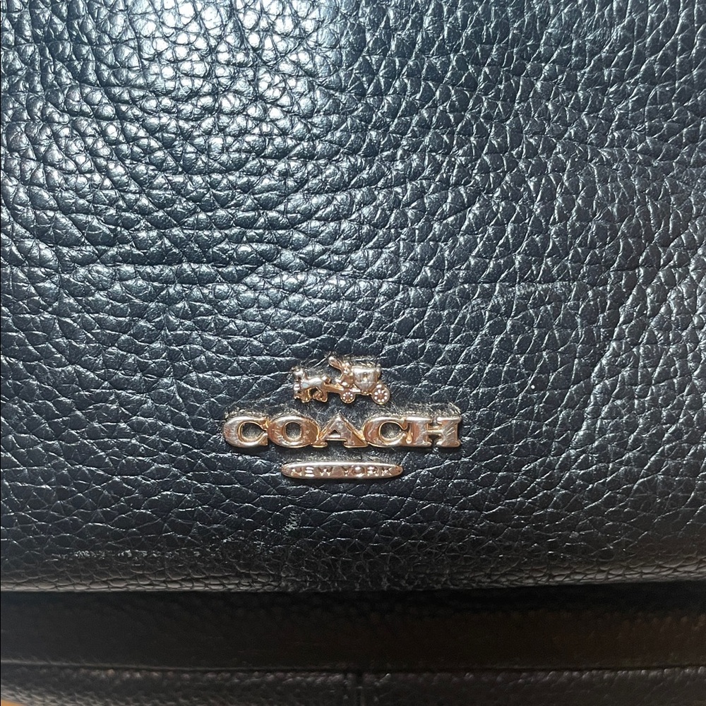 Coach Black Leather Backpack - Picture 2 of 11